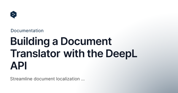 Building a Document Translator CLI with the DeepL API